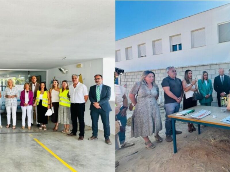 Inauguración de una nueva infraestructura en Cruzcampo, con representantes de la empresa y autoridades locales presentes en la ceremonia.