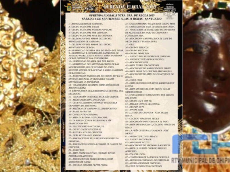 Programa oficial de la festividad de San Isidro Labrador en Oropesa del Mar, con detalles sobre los actos y actividades programados para el 6 de septiembre.