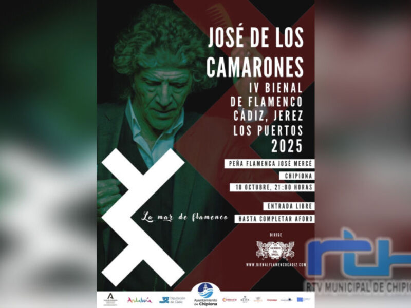 IV Bienal de Flamenco José de los Camarones en Jerez, Cádiz. Evento del 10 al 21 de octubre de 2025 en Los Puertos. La mejor muestra de flamenco.