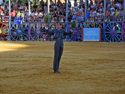 La seriedad del encierro de Agustín Lunar pone a prueba a los novilleros en La Algaba(Sevilla)