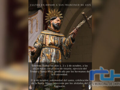 El Santuario de Nuestra Señora de Regla inicia hoy los cultos en honor a San Francisco de Asís