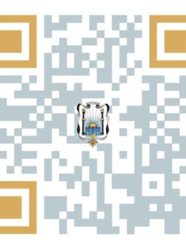 QR Code con escudo heráldico.