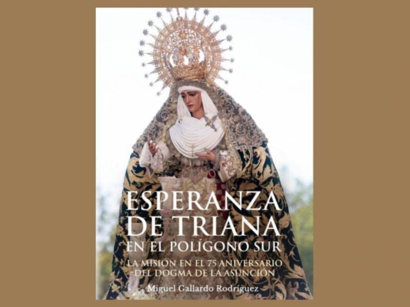 Esperanza de Triana en el Polígono Sur. La imagen muestra a la Virgen de la Esperanza, una venerada en el Polígono Sur de Sevilla.
