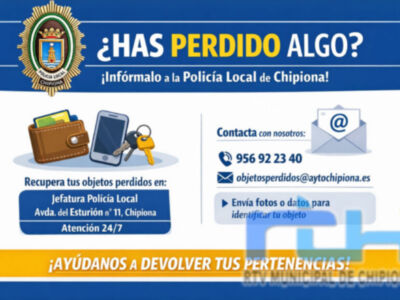 La Policía Local de Chipiona tiene en marcha un nuevo servicio para facilitar la devolución de objetos perdidos