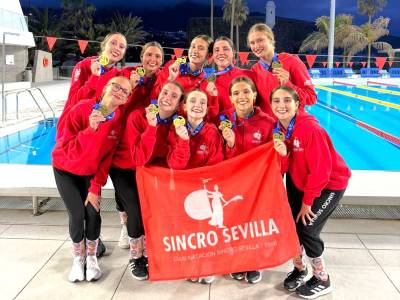 Hito histórico del Club Natación Sincro Sevilla en los Campeonatos de España 